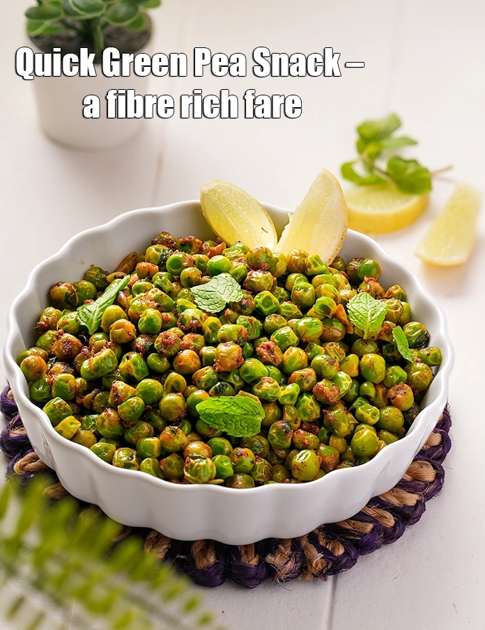 Step 19 – <p><strong>Quick Green Pea Snack – a fibre rich fare.&nbsp;</strong></p>