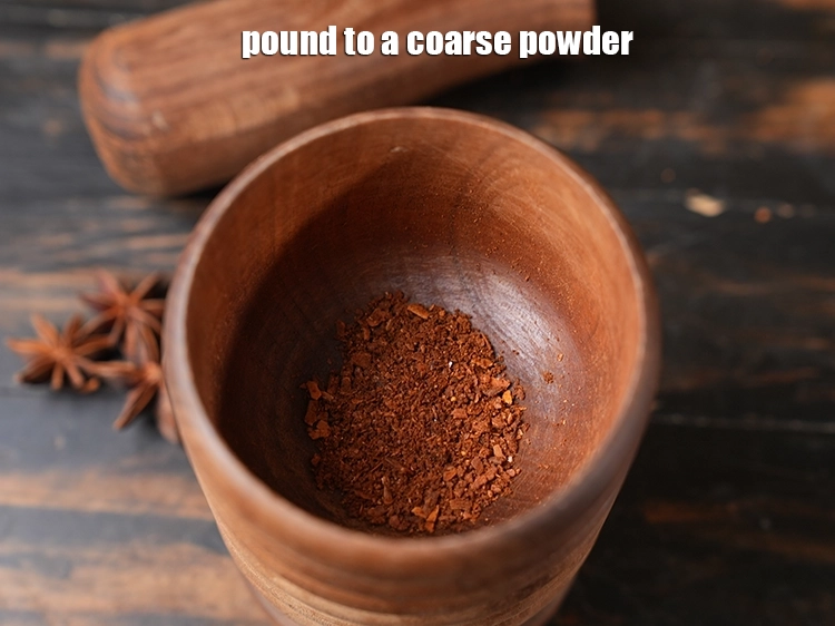 Step 5 – <p>Pound to a <strong>coarse powder.</strong> Pulverise it. But if you need extra powder then put …