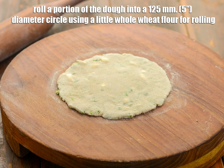 Step 10 – <p>To prepare&nbsp;<strong>green garlic roti recipe | green garlic multigrain roti | healthy green garlic roti …