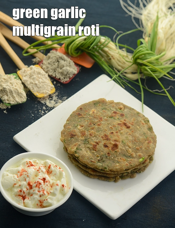 Step 16 – <p>Serve the&nbsp;<strong>green garlic roti | green garlic multigrain roti | healthy green garlic roti |&nbsp;</strong>immediately.</p>