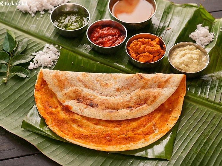 Step 24 – <p><span style="color:rgb(0,0,0);">Repeat with the remaining ingredients to make 3 more </span><strong>Mysore sada dosa.</strong></p>