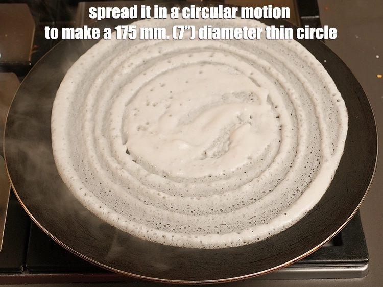 Step 23 – <p><span style="background-color:rgb(255,255,255);color:rgb(0,0,0);">Spread it in a circular motion to make a 175 mm. (7”) diameter thin …