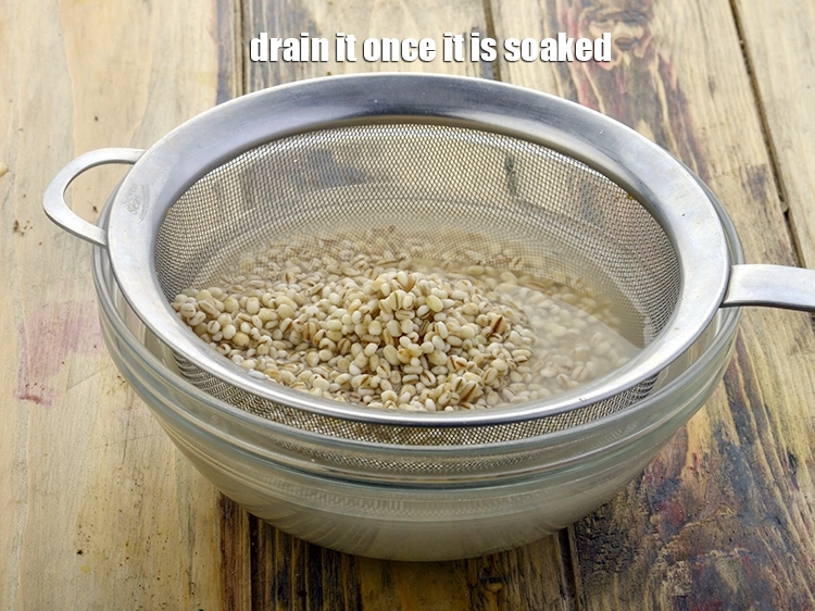 Step 15 – <p>Drain it once it is soaked.</p>
