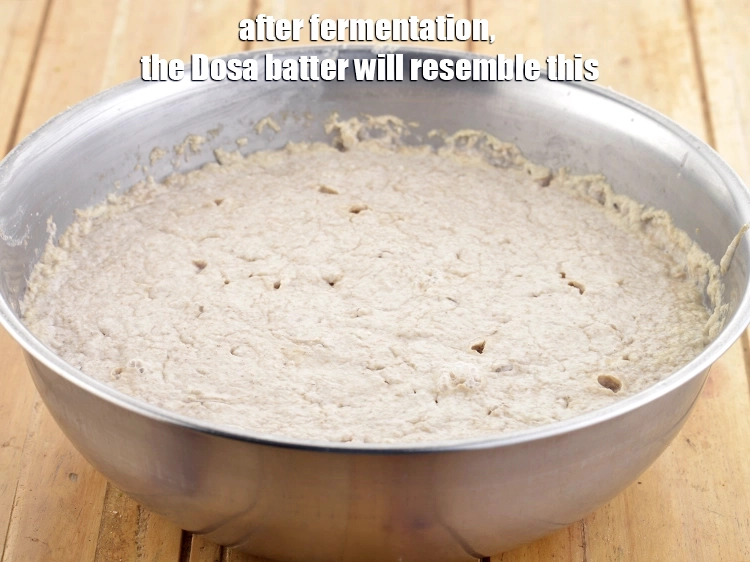 Step 18 – <p>After fermentation, the <strong>Dosa batter</strong> will resemble this.</p>