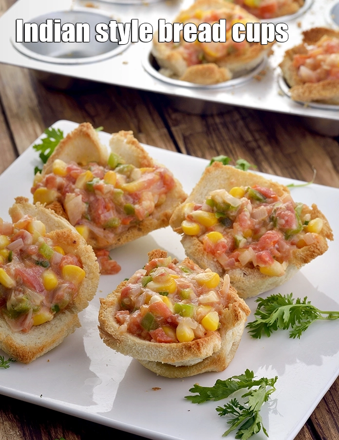 Step 13 – <p><span style="background-color:rgb(255,255,255);color:rgb(0,0,0);">Serve </span><strong>baked corn tomato bread cups recipe | &nbsp;Indian style bread cups | bread …