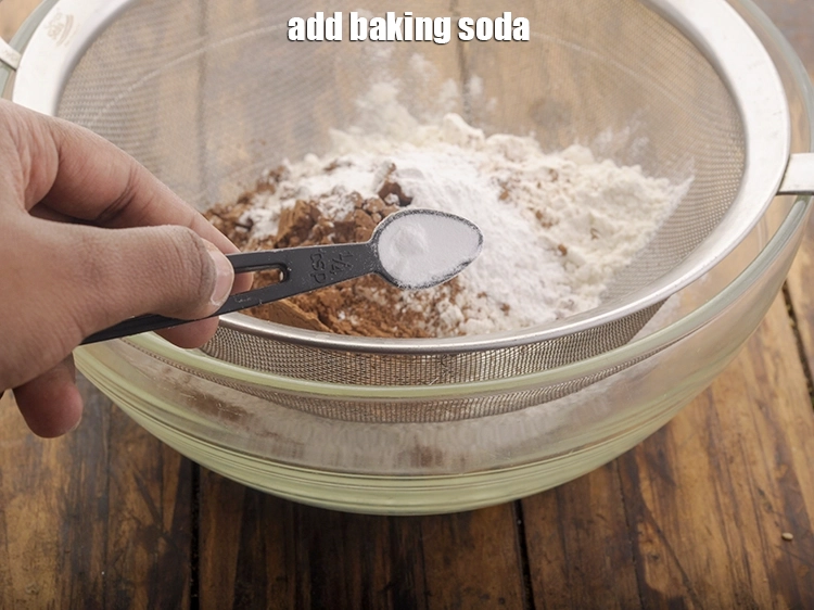 Step 11 – <p>Add <span style="background-color:rgb(255,255,255);color:rgb(0,0,0);">1/2 tsp </span><a href="https://www.tarladalal.com/glossary-baking-soda-soda-bi-carb-615i"><u>baking soda</u></a>. Both baking powder and baking soda are leavening …