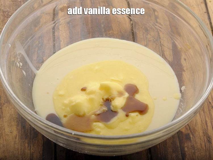 Step 15 – <p>Add <span style="background-color:rgb(255,255,255);color:rgb(0,0,0);">1 tsp </span><a href="https://www.tarladalal.com/glossary-vanilla-essence-406i"><u>vanilla essence</u></a>. Instead of vanilla essence, you can use vanilla …