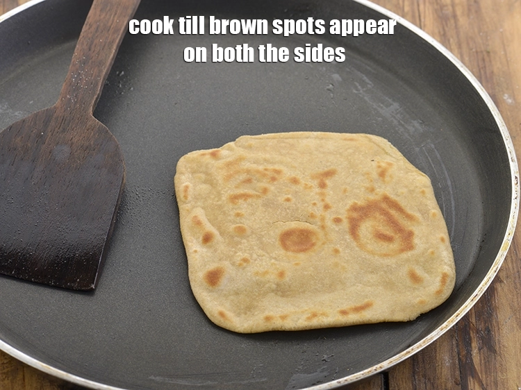 Step 47 – <p>Cook till brown spots appear on both the sides.</p>