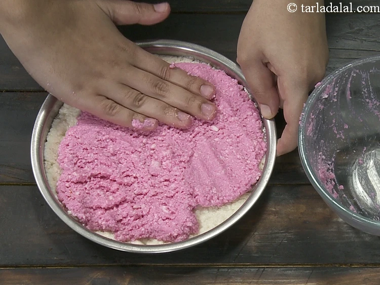 Step 26 – <p>After spreading the second pink layer, ensure to spread it lightly, so the 2 layers …