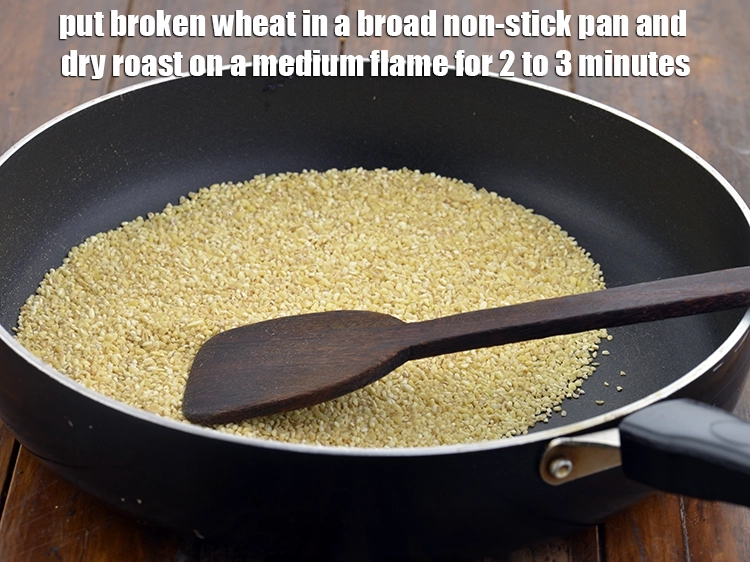 Step 1 – <p><span style="background-color:rgb(255,255,255);color:rgb(0,0,0);">To make <strong>Bulgur Wheat Pulao, Low Salt Recipe</strong>, Put the 1/2 cup </span><a href="https://www.tarladalal.com/glossary-broken-wheat-dalia-bulgur-wheat-lapsi-fada-426i"><u>broken …