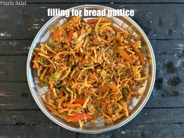 Step 23 – <p>Keep aside <strong>filling</strong> for <strong>bread pattice</strong>.</p>