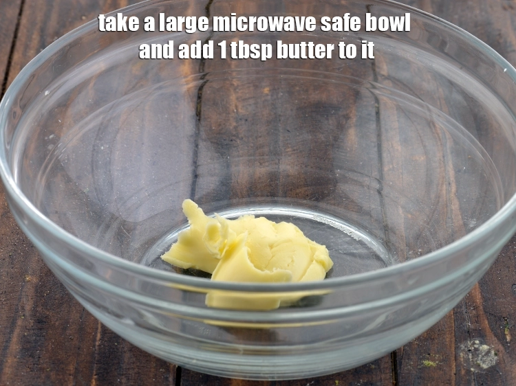 Step 1 – <p>To make <strong>microwave popcorn in a bowl,</strong> take a large microwave safe bowl and add …