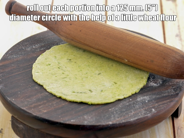 Step 20 – <p>Roll out each portion into a 125 mm. (5") diameter circle with the help of …