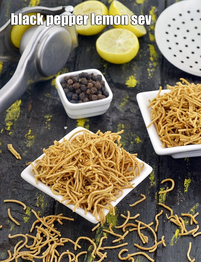 Step 8 – <p><strong>Black Pepper Lemon Sev Recipe , Jar Snack</strong>.</p>