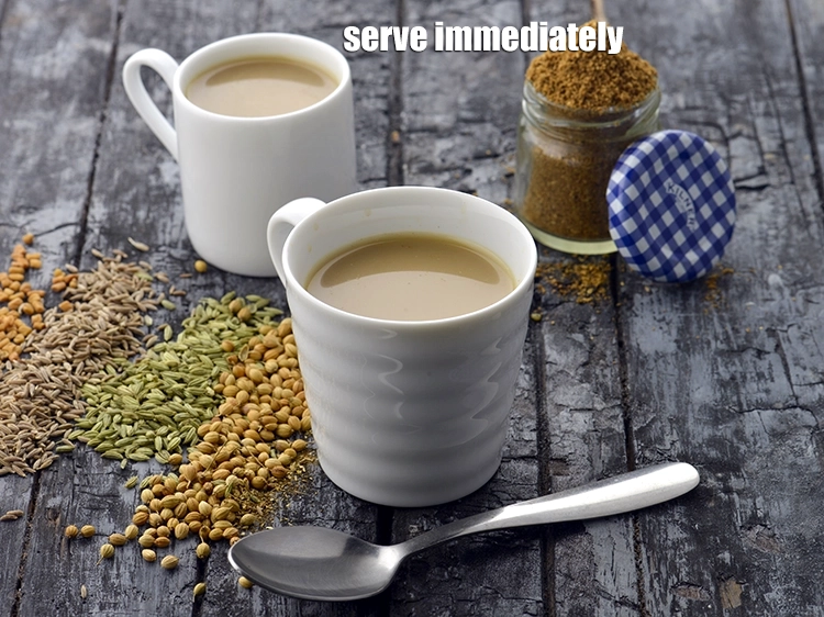 Step 7 – <p><span style="background-color:rgb(255,255,255);color:rgb(0,0,0);">Serve <strong>Mangalorean Tea, Kasai, Kadha</strong> immediately.</span></p>