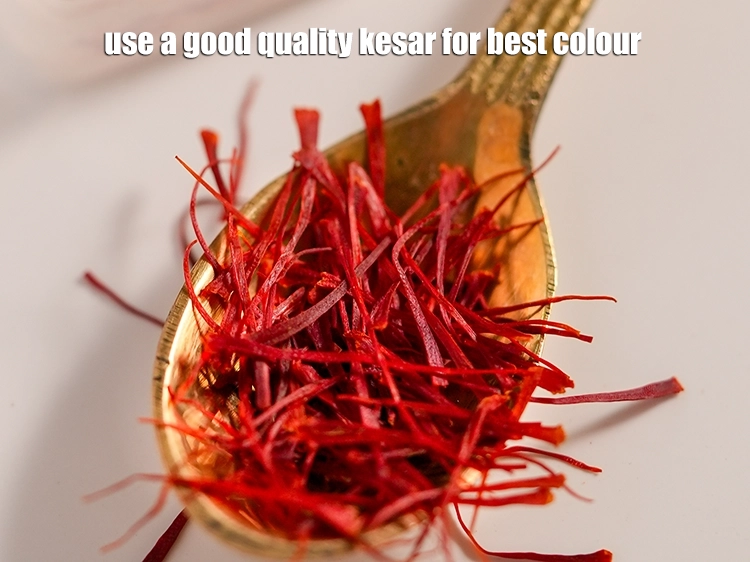 Step 15 – <p><span style="background-color:rgb(255,255,255);color:rgb(0,0,0);">Use a good quality </span><a href="https://www.tarladalal.com/glossary-saffron-kesar-520i"><u>saffron (kesar) strands</u></a><span style="background-color:rgb(255,255,255);color:rgb(0,0,0);"> for best colour.</span></p>