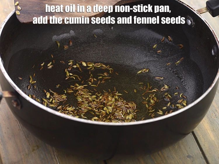 Step 2 – <p><span style="background-color:rgb(255,255,255);color:rgb(0,0,0);">Heat the 1 tbsp </span><a href="https://www.tarladalal.com/glossary-oil-671i"><u>oil</u></a><span style="background-color:rgb(255,255,255);color:rgb(0,0,0);"> in a deep non-stick pan and add …