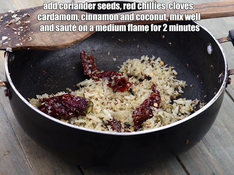 Step 3 – <p><span style="background-color:rgb(255,255,255);color:rgb(0,0,0);"><strong>When the seeds crackle</strong>, add the 1 tsp </span><a href="https://www.tarladalal.com/glossary-coriander-seeds-dhania-ke-beej-dhania-seeds-akha-dhania-371i"><u>coriander (dhania) seeds</u></a><span style="background-color:rgb(255,255,255);color:rgb(0,0,0);">, 2 …