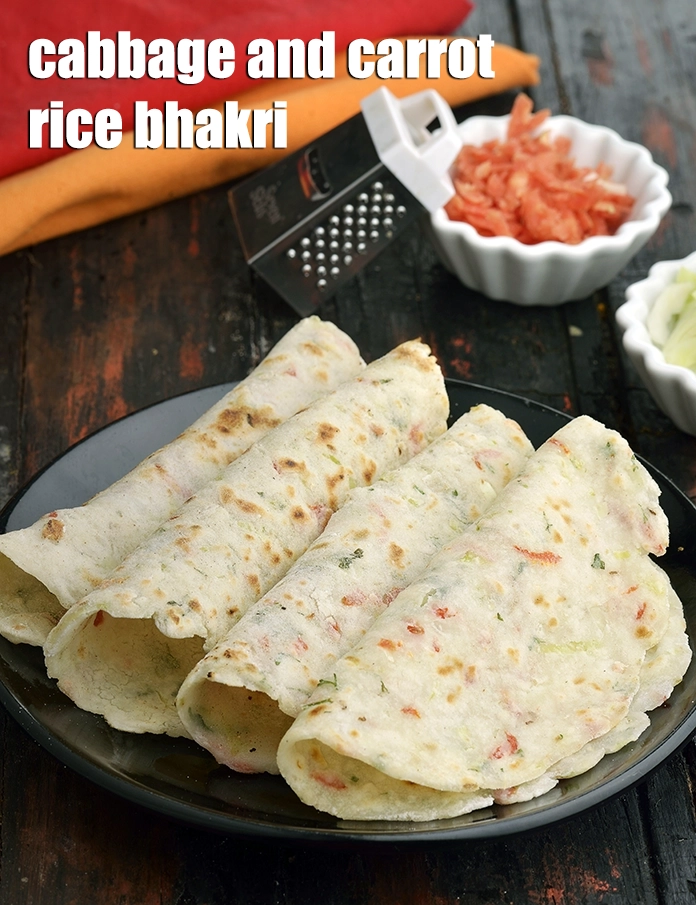 Step 10 – <p><span style="background-color:rgb(255,255,255);color:rgb(0,0,0);">Serve <strong>Cabbage and Carrot Rice Bhakri</strong> immediately.</span></p>