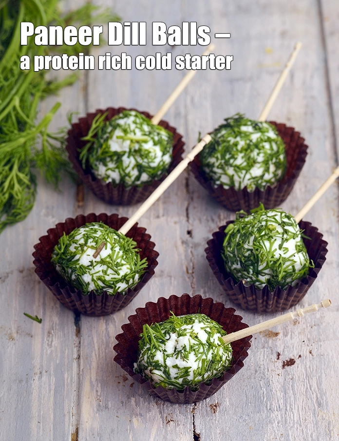 Step 19 – <p><strong>Paneer Dill Balls – a protein rich cold starter.</strong></p>