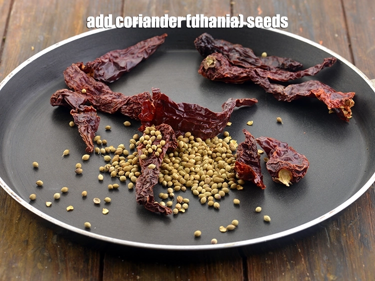 Step 2 – <p>Add <span style="background-color:rgb(255,255,255);color:rgb(0,0,0);">1 tbsp. </span><a href="https://www.tarladalal.com/glossary-coriander-seeds-dhania-ke-beej-dhania-seeds-akha-dhania-371i"><u>coriander (dhania) seeds</u></a><u>.</u></p>
