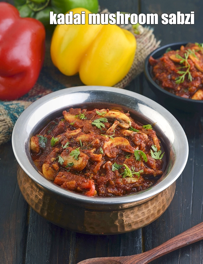 Step 29 – <p><span style="background-color:rgb(255,255,255);color:rgb(0,0,0);">Serve <strong>Kadai Mushroom Sabzi, Veg</strong> hot.</span></p>