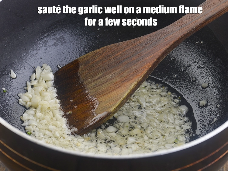 Step 8 – <p><span style="background-color:rgb(255,255,255);color:rgb(0,0,0);"><strong>sauté</strong> on a medium flame for a few seconds.</span></p>