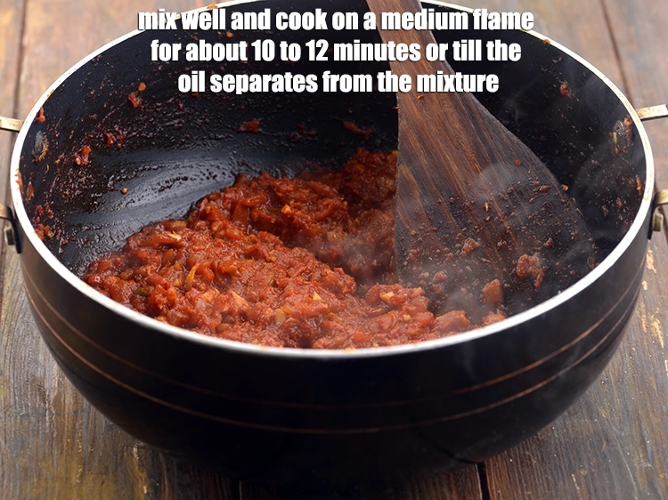 Step 12 – <p>Mix well and cook on a medium flame for about 10 to 12 minutes or …