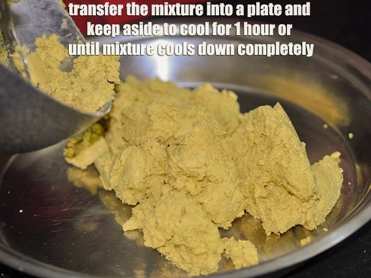 Step 8 – <p>Transfer the mixture into a plate and keep aside to cool for 1 hour or …