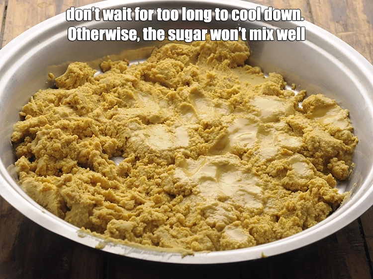 Step 9 – <p>Don’t wait for too long to cool down. Otherwise, the sugar won’t mix well.</p>