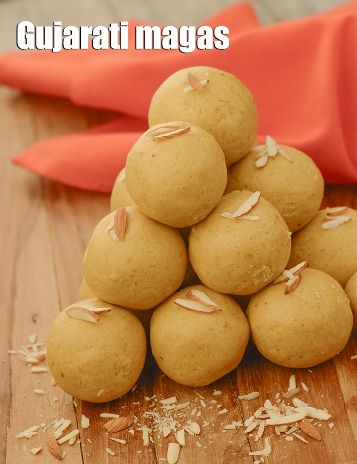 Step 21 – <p><span style="background-color:rgb(255,255,255);color:rgb(0,0,0);"><strong>Magaj recipe | Gujarati magas | magaz ladoo | diwali besan ladoo</strong>.</span></p>
