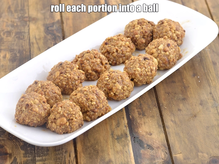 Step 8 – <p><span style="background-color:rgb(255,255,255);color:rgb(0,0,0);">Divide the mixture into 12 equal portions and roll each portion into a </span><strong>round …