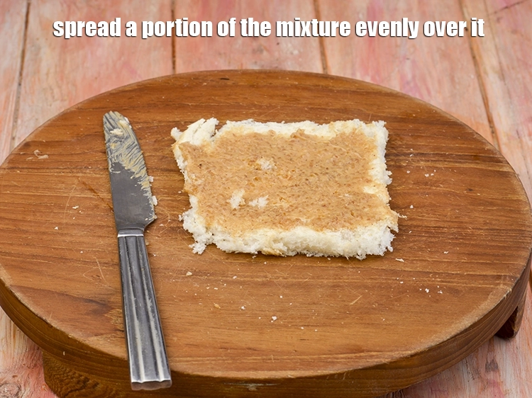 Step 6 – <p><span style="background-color:rgb(255,255,255);color:rgb(0,0,0);">Spread a portion of the mixture evenly over it.</span></p>