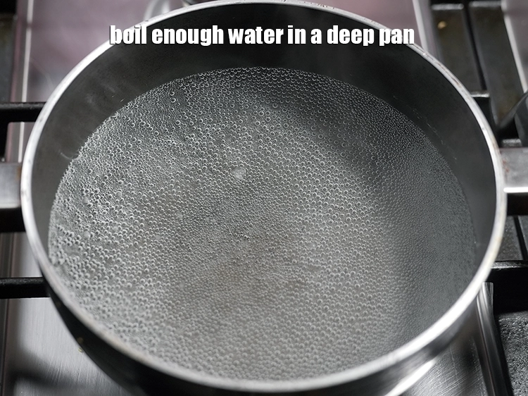 Step 7 – <p>To make Boiled Hakka Noodles, first boil enough <strong>water</strong> in a deep pan. Add salt …