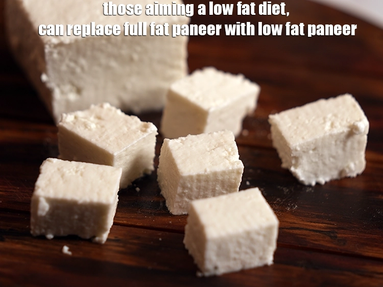 Step 7 – <p><span style="background-color:rgb(255,255,255);color:rgb(0,0,0);">Those aiming a low fat diet, can replace full fat paneer with </span><a href="https://www.tarladalal.com/low-fat-paneer---how-to-make-low-fat-paneer-8688r"><u>low …
