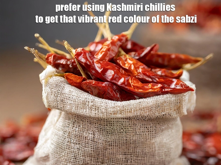 Step 8 – <p><span style="background-color:rgb(255,255,255);color:rgb(0,0,0);">Prefer using </span><a href="https://www.tarladalal.com/glossary-whole-dry-kashmiri-red-chillies-kashmiri-mirch-kashmiri-lal-mirch-332i"><u>whole dry Kashmiri red chilli</u></a><span style="background-color:rgb(255,255,255);color:rgb(0,0,0);"> to get that vibrant red …