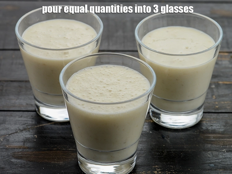 Step 9 – <p>Pour equal quantities into 3 glasses.</p>