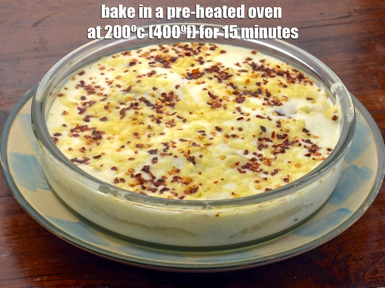 Step 21 – <p><span style="background-color:rgb(255,255,255);color:rgb(0,0,0);"><strong>Bake</strong> in a pre-heated oven at 200ºc (400ºf) for 15 minutes.</span></p>