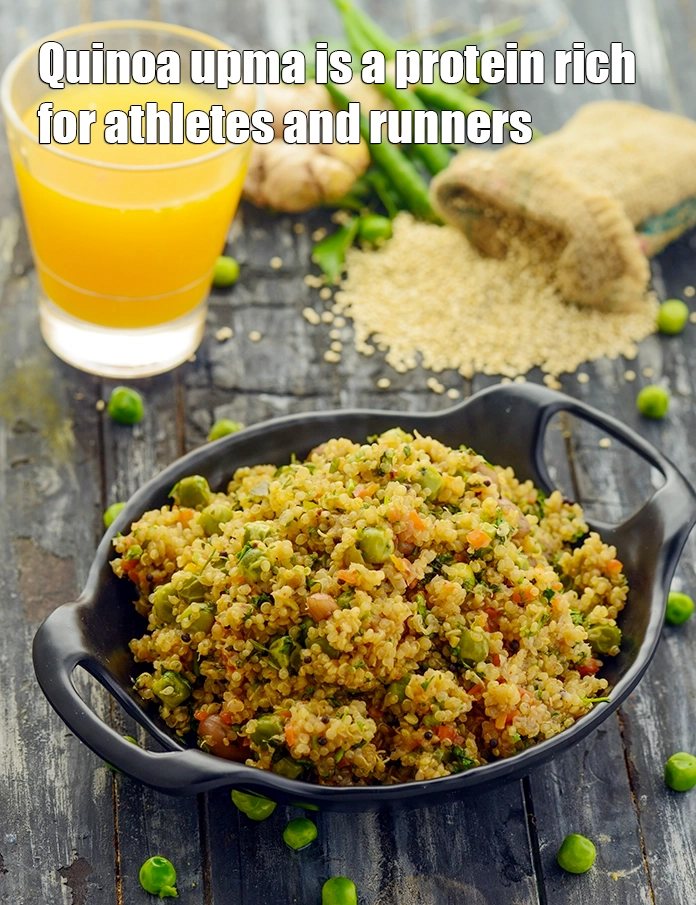 Step 2 – <p><strong>Quinoa upma </strong>is a protein rich recipe for athletes and runners.&nbsp;</p>