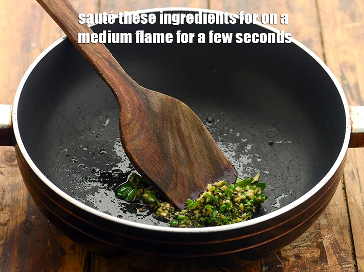 Step 16 – <p><strong>Sauté </strong>these ingredients for <strong>healthy vegetable quinoa upma</strong> on a medium flame for a few …