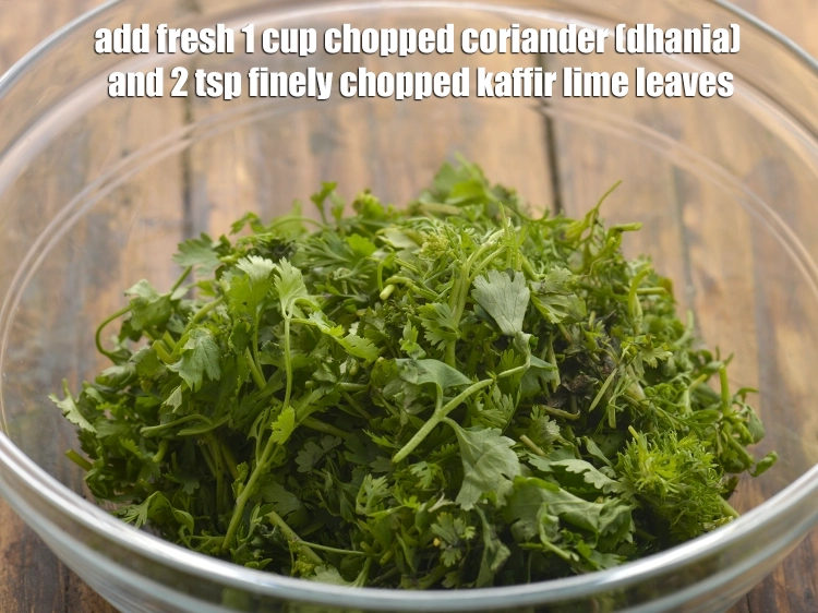 Step 8 – <p>Add fresh <span style="background-color:rgb(255,255,255);color:rgb(0,0,0);">1 cup </span><a href="https://www.tarladalal.com/glossary-coriander-dhania-kothmir-369i#ing_2365"><u>chopped coriander (dhania)</u></a>. and <span style="background-color:rgb(255,255,255);color:rgb(0,0,0);">2 tsp finely </span><a …