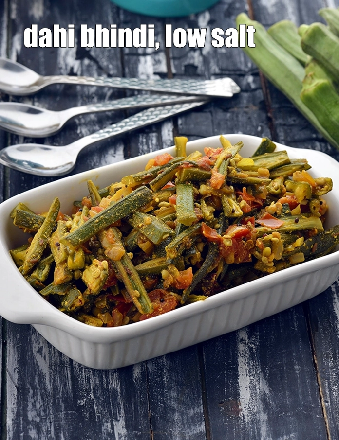 Step 23 – <p><span style="background-color:rgb(255,255,255);color:rgb(0,0,0);">Serve <strong>Dahi Bhindi, Low Salt Recipe </strong>hot.</span></p>