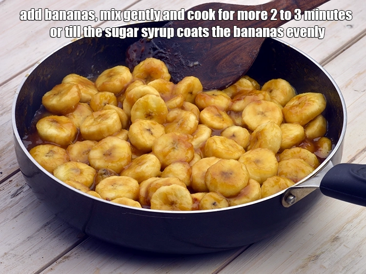 Step 3 – <p><span style="background-color:rgb(255,255,255);color:rgb(0,0,0);">Add the 4 cups peeled and </span><a href="https://www.tarladalal.com/glossary-banana-kela-17i#ing_2964"><u>sliced banana</u></a><span style="background-color:rgb(255,255,255);color:rgb(0,0,0);">, mix gently and cook …