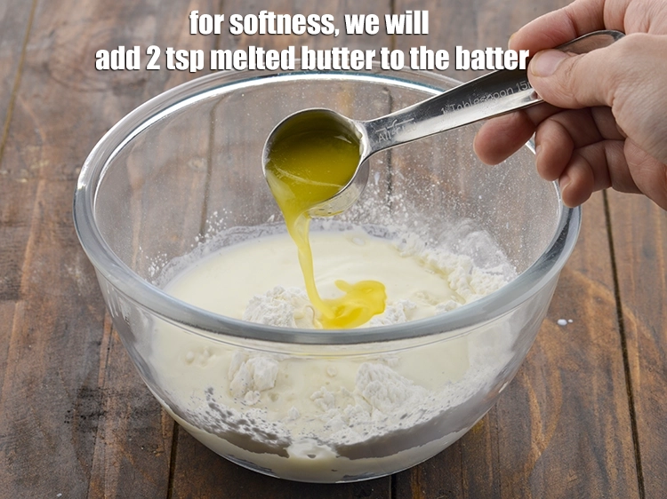 Step 5 – <p><strong>Will be- For softness</strong><span style="background-color:rgb(255,255,255);color:rgb(0,0,0);">, we will add 1 tsp </span><a href="https://www.tarladalal.com/glossary-butter-makhan-233i#ing_3123"><u>melted butter</u></a><span style="background-color:rgb(255,255,255);color:rgb(0,0,0);"> to …