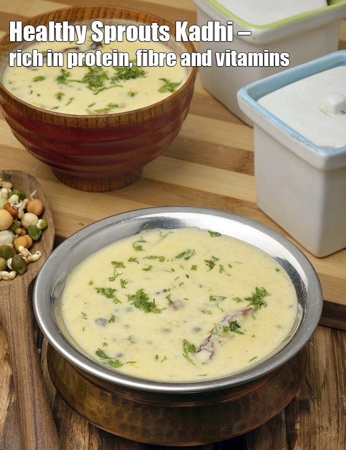 Step 28 – <p><strong>Healthy Sprouts Kadhi – rich in protein, fibre and vitamins.</strong></p>