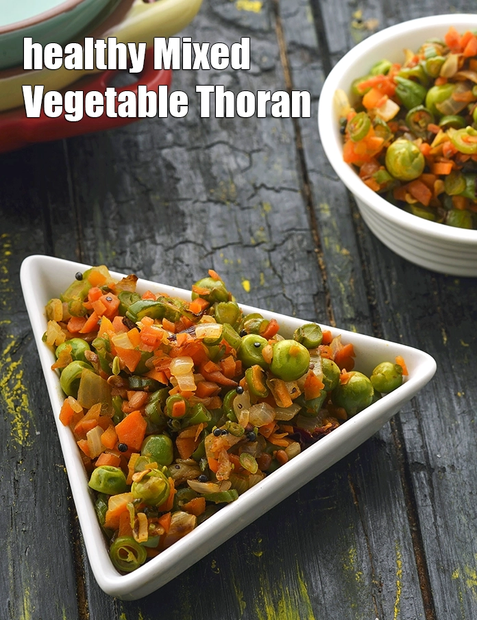 Step 6 – <p>Serve <strong>Mixed Vegetable Thoran | healthy Mixed Vegetable Thoran for diabetics, heart, blood pressure |&nbsp;</strong>hot.</p>
