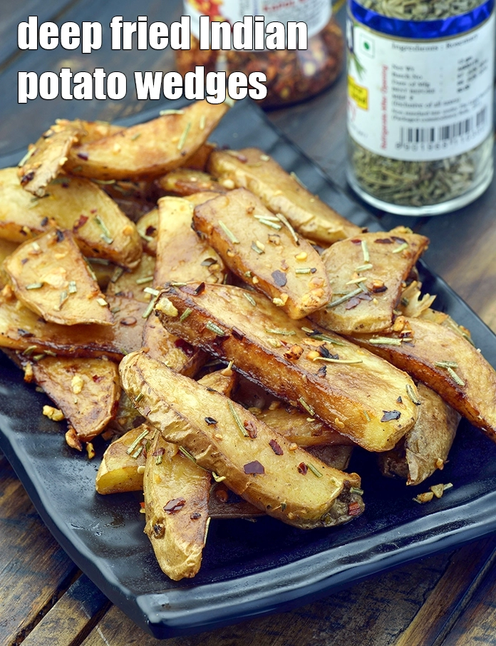 Step 13 – <p><strong>Greek Style Potatoes | deep fried Indian potato wedges | </strong><span style="background-color:oklch(0.99020.0041060.470001);color:oklch(0.30390.042130.679993);"><strong>deep fried masala aloo …