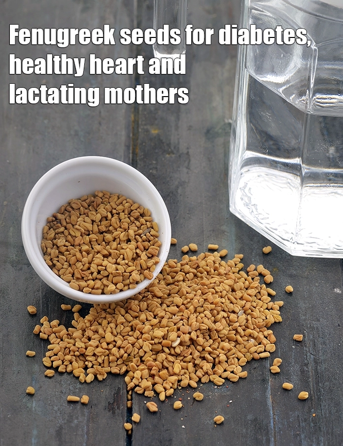 Step 16 – <p><strong>Fenugreek seeds for diabetes, healthy heart and lactating mothers.</strong></p>