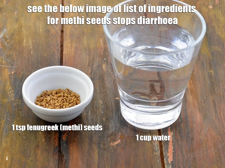 Step 2 – <p><strong>How methi seeds stops diarrhea is made of?</strong>&nbsp;<i><u>See the below image of list of ingredients …