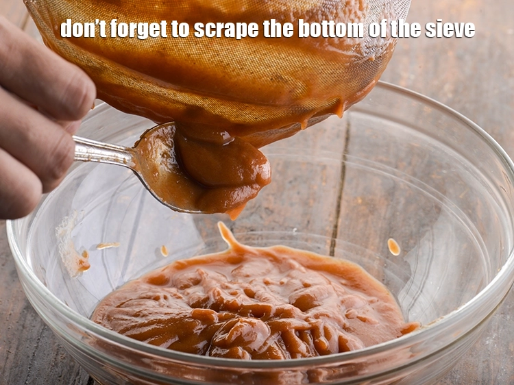 Step 7 – <p>Don’t forget to scrape the bottom of the sieve.</p>